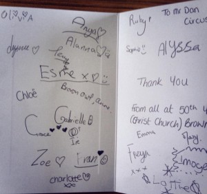 york brownies thank you card
