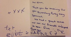 thank you card from elliot and catharine
